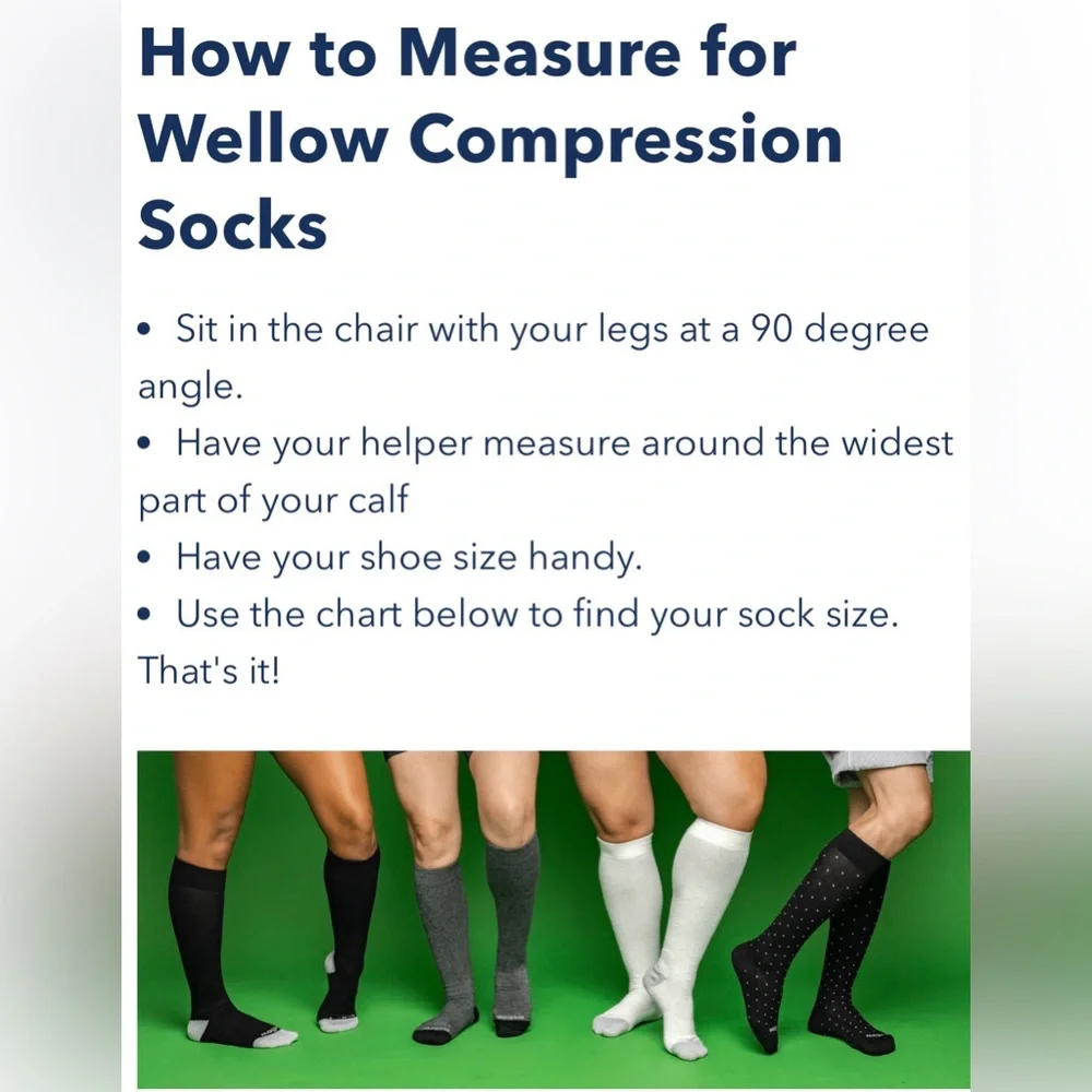 Wellow Compression Knee Socks - NWT Size: XL